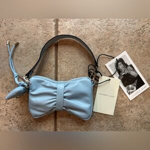 Sincerely Jules Light Blue Bow Wristlet NWT